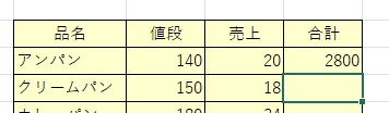 合計2800が表示された画像