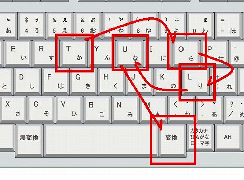 ローマ字入力でトゥの打ち方の画像2