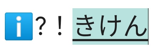 きけん入力の画像