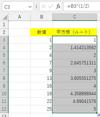 各数値の結果の画像2