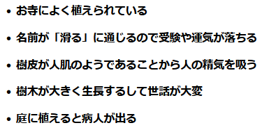 百日紅は庭に植えてはいけない理由の画像